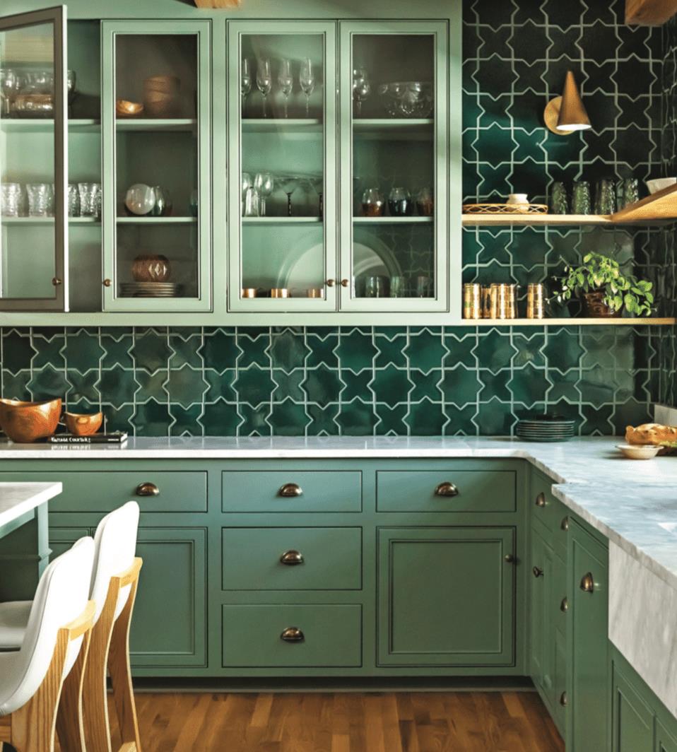 kitchens in green