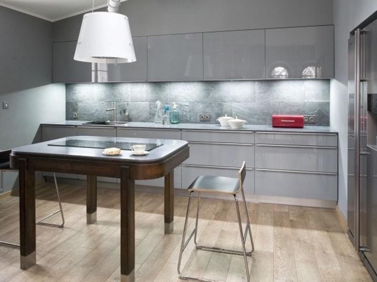 grey modern kitchen