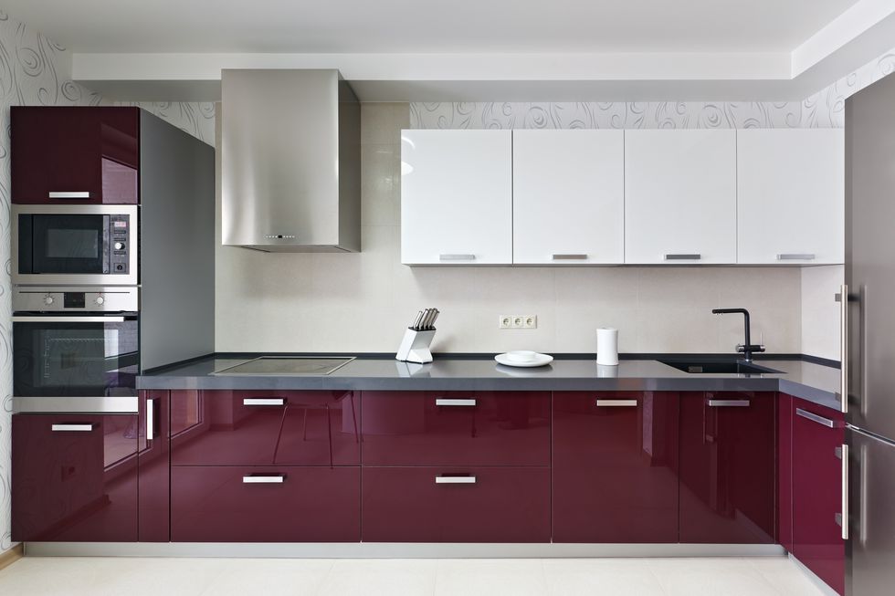 purple kitchens