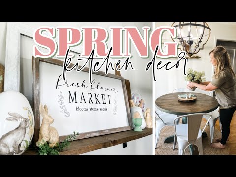 2023 SPRING KITCHEN DECOR IDEAS // MODERN FARMHOUSE KITCHEN DECOR // EASTER DECOR IDEAS 2023