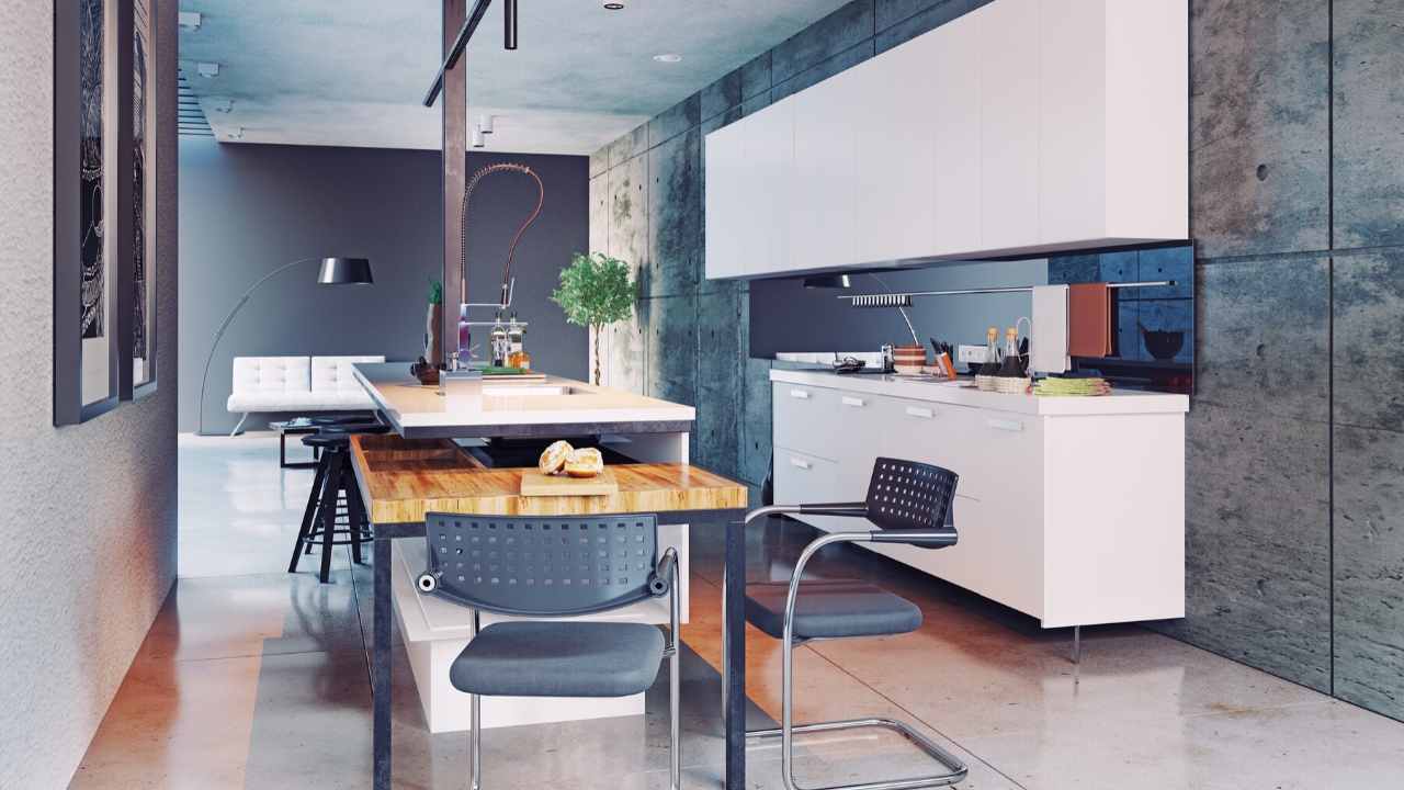 DREAM KITCHEN 😍| face frame cabinetry, hand hewn shelves, waterfall island