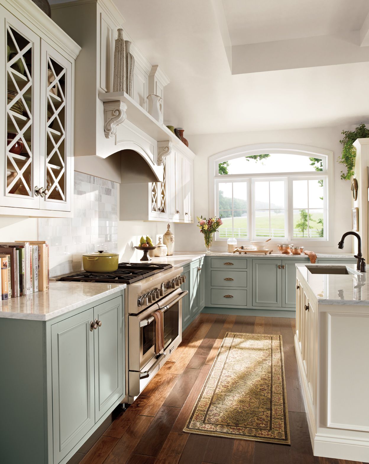 DREAM KITCHEN 😍| face frame cabinetry, hand hewn shelves, waterfall island