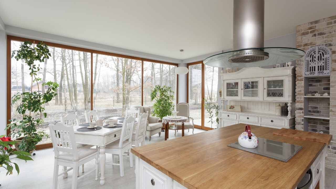 DREAM KITCHEN 😍| face frame cabinetry, hand hewn shelves, waterfall island